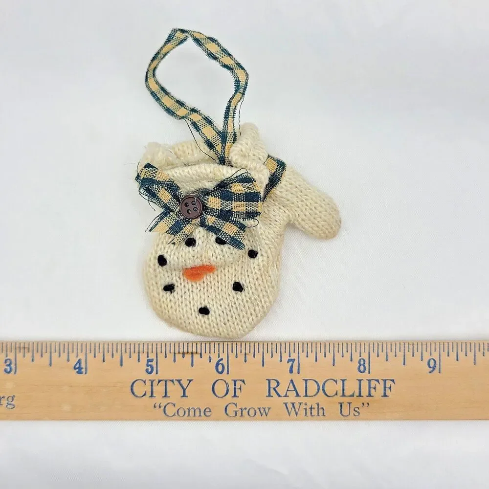 Vintage Christmas Primitive Decorations Handmade Doll Rustic Ornaments Folk Art